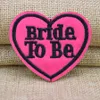 10 pcs bride in heart patches badges for clothing iron embroidered patch applique iron on patches sewing accessories for clothes271F