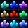 Candele a LED senza fiamma in cera con timer per telecomando 3 candele Decorazioni per feste notturne per interni per feste di compleanno di nozze Chris5098571