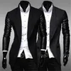 Wholesale- Wholesale Mens Patchwork best selling Men's Casual Fashion Long Trench Coat Casual Windproof Male