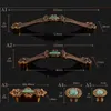 96mm 128mm de mobília de jade retro de estilo europeu lidar