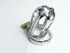 Newest Desige Male Chastity Device Stainless steel Cock Cage Metal Penis Lock bondage ring Sex Toys