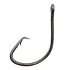 100pcs 7381 High Carbon Steel fishhooks Black Offset Sport Circle Bait Fishing Hook bass barbed hooks223m