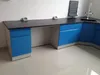 Tavolo da laboratorio laterale personalizzato Banco da parete per laboratorio chimico in acciaio 4800x750x850mm