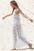 Großhandels-Frauen-Sommer-Maxikleid 2017 weibliches rückenfreies böhmisches Hippie-langes weißes Strandkleid aushöhlen Spitzenkleid Rend Worldshine Frock