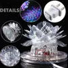 NEW Lotus Effect Light Auto Rotating 11W LED RGB Crystal Stage Light 51pcs Bead Lamp for Home Decoration DJ Disco Bar Gift MYY