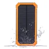 Yeni Outdoor Solar Power Bank 20000 MAH Mobil Powerbank Evrensel Taşınabilir Şarj Cihazı LED Işık Pil