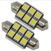 4pc 36mm C5W C10W CanBus No Error Festoon 6 LED 5050 SMD BIL LICERSPLATE Ljus Auto Housing Interior Dome Lamps Reading Lights9120620