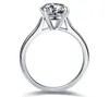 18K wit vergulde 2CT NSCD harten en pijlen diamanten ring voor vrouwen 925 sterling zilveren sieraden solitarie ring PT950 gestempeld