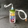 Jinde Tre-Story Ultra-Tyst Acrylic Hookah, Nya Unika Glas Bongs Glasrör Vattenrör Hookah Olje Rigg Rökning med Droppe