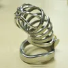 Latest Design Stainless Steel Small Male Chastity device belt Adult Cock Cage With Curve Cocks Ring Urethral Catheter BDSM Sex Toys