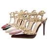 фетиш высокие каблуки женская дизайнерская обувь лакированная кожа женская свадебная обувь итальянский бренд заклепки гладиаторские сандалии сексуальные туфли на каблуках валентина