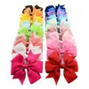 Baby Girls Bowknot Hairpins 3inch Grosgrain Ribbon Bows With Alligator Clips Childrens Hair Accessories Kids Boutique Bow Barrette 40colors KFJ83