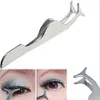 Partihandel Nya Hot Silver False Eyelash Extension Remover Applicator Nipper Tweezer Clip Makeup Tool Gratis frakt