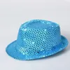 Led Flash Paillettes Cappello Adulti Bambini Hip-Hop Light Up Jazz Cap Cappelli Dance Club Evento Festa di compleanno Palcoscenico Eseguire oggetti di scena ZA1560