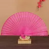 Китайский стиль свадьба благополучие подарочные вентиляторы конфеты цвет сандалового дерева складной вырез древесины ручной ремесло вентилятор с кисточкой