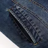 Vente en gros - 2017 Hiver Hommes Patchwork Veste Courte Mode Denim Jeans Manteau Plus Velours Outwear Taille 4XL Coupe-Vent1 Vestes Pour Hommes