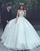 Últimas vestidos de casamento Disse Mhamad com laço apliques Sexy V-Neck mangas princesa vestido de noiva 2017 Charming A-Line vestido bonito nupcial