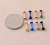 Labret Ring Lip Stud Bar 316L Stainless Steel 16G Popular Body Piercing Jewelry Cartiliage Tragus Monroe Chin Helix Wholesale
