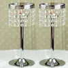 Crystal Chain kaarshouder metalen kandelaar bruiloft middelpunt decoratieve Marokkaanse lantaarns Candlestick Votice Candle Stand