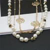 Mode Multilayer Graceful Halskette Schmuck Perle Kette Legierung Blume Gold Überzogene Halsketten Für Frauen Halskette Party