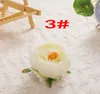 300 Uds Dia 10cm tela Artificial cabeza de flor de peonía de seda para decoración de boda arco arreglo floral suministros de Material DIY