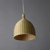 Willlustr bamboo pendant lamp dinning living room suspension light handmade wicker basket hotel hall restaurant loft kitchen hang lighting