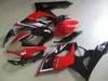 Injektionsgjutning 100% passform för Suzuki GSXR 1000 2005 2006 Röd svart Motorcykel Fairing Kit GSXR1000 05 06 UT31