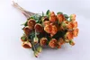 5 PCS Emulational Silk Flower 5 Cabeça Rose Flores Para Casa Decoração Do Partido Decoração de Casamento Flores Artificiales