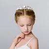 Exquisite Manual Flower Girls Head Pieces Kids' Accessories For Weddings Girls Tiaras Formal Wear Free Shipping