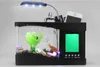 Whole of small aquarium creative acrylic USB Mini desktop goldfish with ecological pen holder lamp ornaments316d8660839