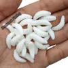 100 pçs plástico artificial 2.2cm isca de pesca larva grub iscas macias minhocas iscas de peixe para pesca da carpa