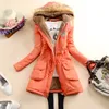 Wholesale-2022 Womens Faux Fur Lined Parka Coats Outdoor Winter Hooded Long Jacket plus size snow wear coat large fur thickening outerwear