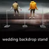 Yüksek Kaliteli Parti DIY Dekorasyon 3x12 M Paslanmaz Çelik Boru Düğün Backdrop Genişletilebilir Çubuklar Çerçeveleri ile Standı