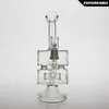 SAML 20CM Tall Oil Rig Hookahs Recycler bong Glass Smoking water pipe joint size 14.4mm PG5040
