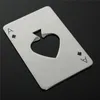 Creative Poker Card Beer Bottle Opener Personalized Funny Stainless Steel Credit Card Bottle Opener Card of Spades Bar Tool S201702
