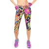 Pantaloni fitness stampati Pantalones Legging Summer Soft Skin Legins Floral Capris