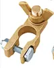 2x Wing Nut Marine Brass Copper Battery Terminal Post Pile Head Clamps Clips Connector Positive Negative