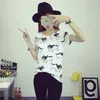 도매 - 2016 여름 한국어 미친 개 패션 티셔츠 여성용 여성용 여성 Tshirts Tumblr Poleras Camisetas Mujer 티셔츠