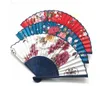 Klassieke Chinese stijl stof fan zijden vouwen bamboe hand held fans bruiloft verjaardagsfeestje giften geschenken