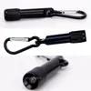 Best Portable Mini LED Flashlight Keychain Aluminum Alloy Torch with Carabiner Ring Keyrings LED mini Flashlight Mini-light free shipping