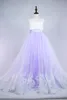 Robes de demoiselle d'honneur violettes en cristal perlé à lacets appliques robe de bal robe de première Communion pour les filles robes personnalisées Longo