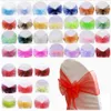 TULLE-stoel Sjaals voor bruiloften Party Prom Quinceanera Event 2017 Custom Colors 30 * 275cm Wedding Supplies Bow