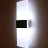 1PC 현대 아크릴 12W LED 벽 Sconces 알루미늄 전등 위로 및 아래로 통로, 계단, 침실 조명 장식 램프 밤 빛