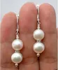 2 pair Dark grey and White Freshwater Baroque Pearl Silver Hook/stud Earring