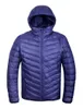 Vente en gros - Hommes d'hiver Veste ultralégère 95% Doudoune en duvet de canard Veste en duvet pour homme Col d'extérieur Manteau d'hiver Parka