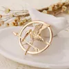 The Hunger Games Brooches Inspired Mockingjay And Arrow Brooches Pin Corsage Gold Bronze Silver