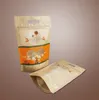 Food Grade Baking Bags Kraft Paper Sealing Bag For Food Packing Bags With Zipper For Packaging Bag Packing 50 PC Per Lot