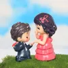 Wedding Couple Lover Fairy Garden Decoration Miniatures Micro Landscape Terrarium Decoration DIY Resin Crafts