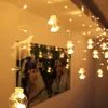 Globe LED Guirlande Lumineuse 108LED Blanc Chaud Twinkle Lights Cordes Transparentes avec 8 Modes Contrôleur pour la Fête De Mariage Décor