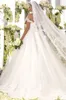 Vestidos vestidos de baile sexy vestidos de noiva 2019 capa de tampa de capa de tour de renda para trás, vestido de noiva, vestido branco renda branca personalizada manto de mariagem
